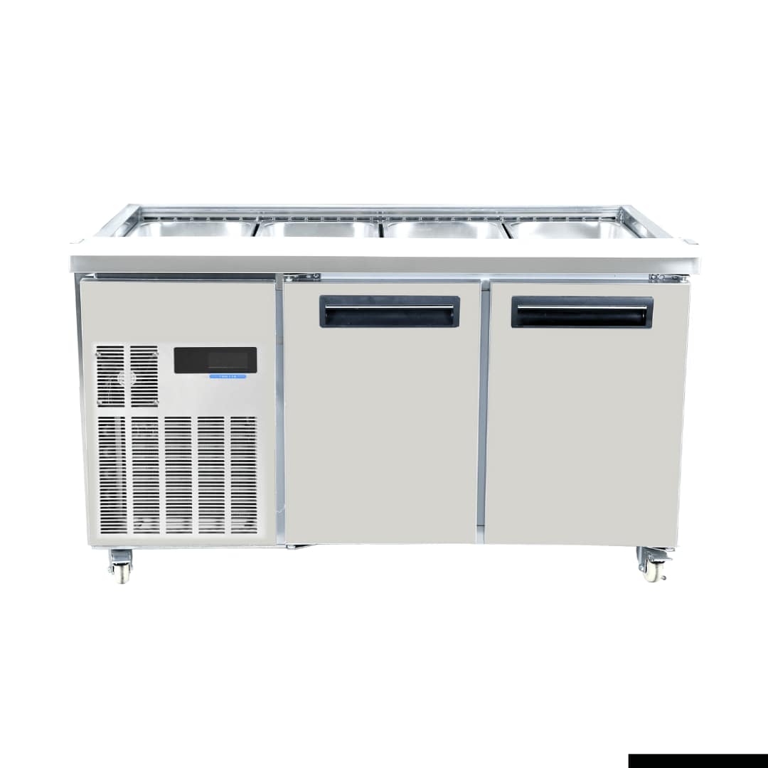 Thermaster PG150FA-XB Two Door Cold Bench Salad Station - 600L