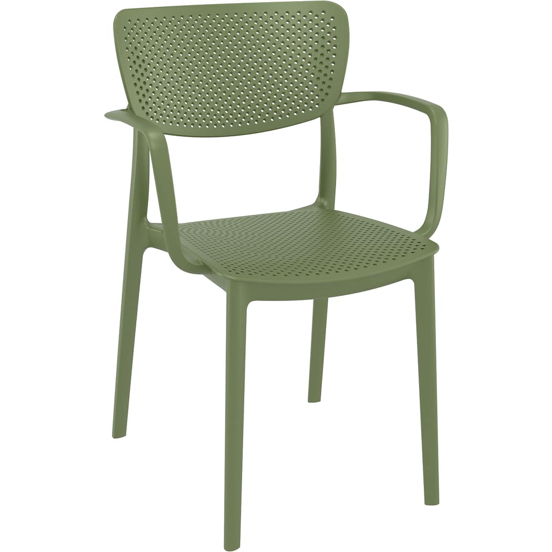 Commercial Grade Olive Green Loft Armchair - Indoor and Outdoor Armchair by Siesta, Europe - Image 5