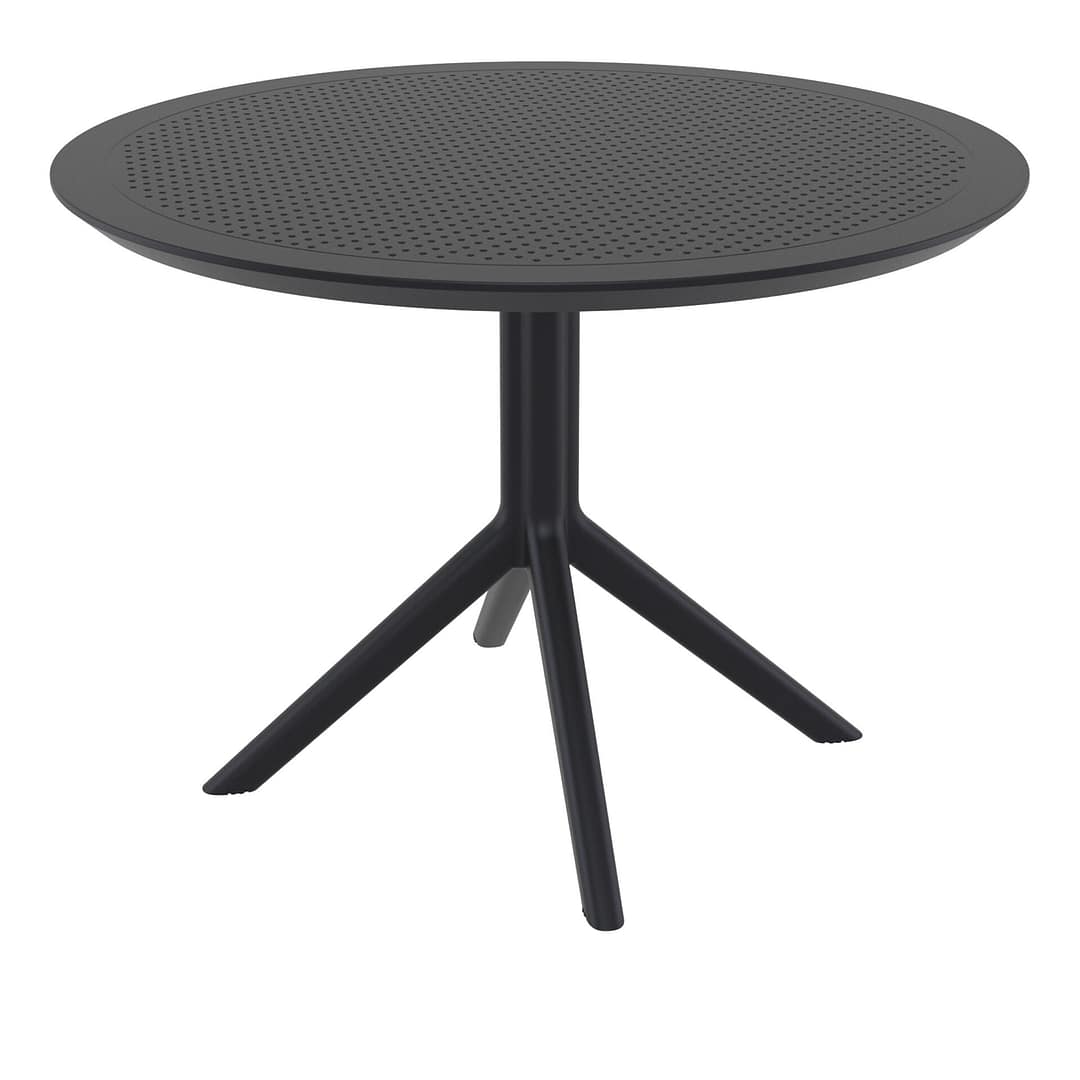 Assembled Sky Table 105 Black - Durable Dining Table