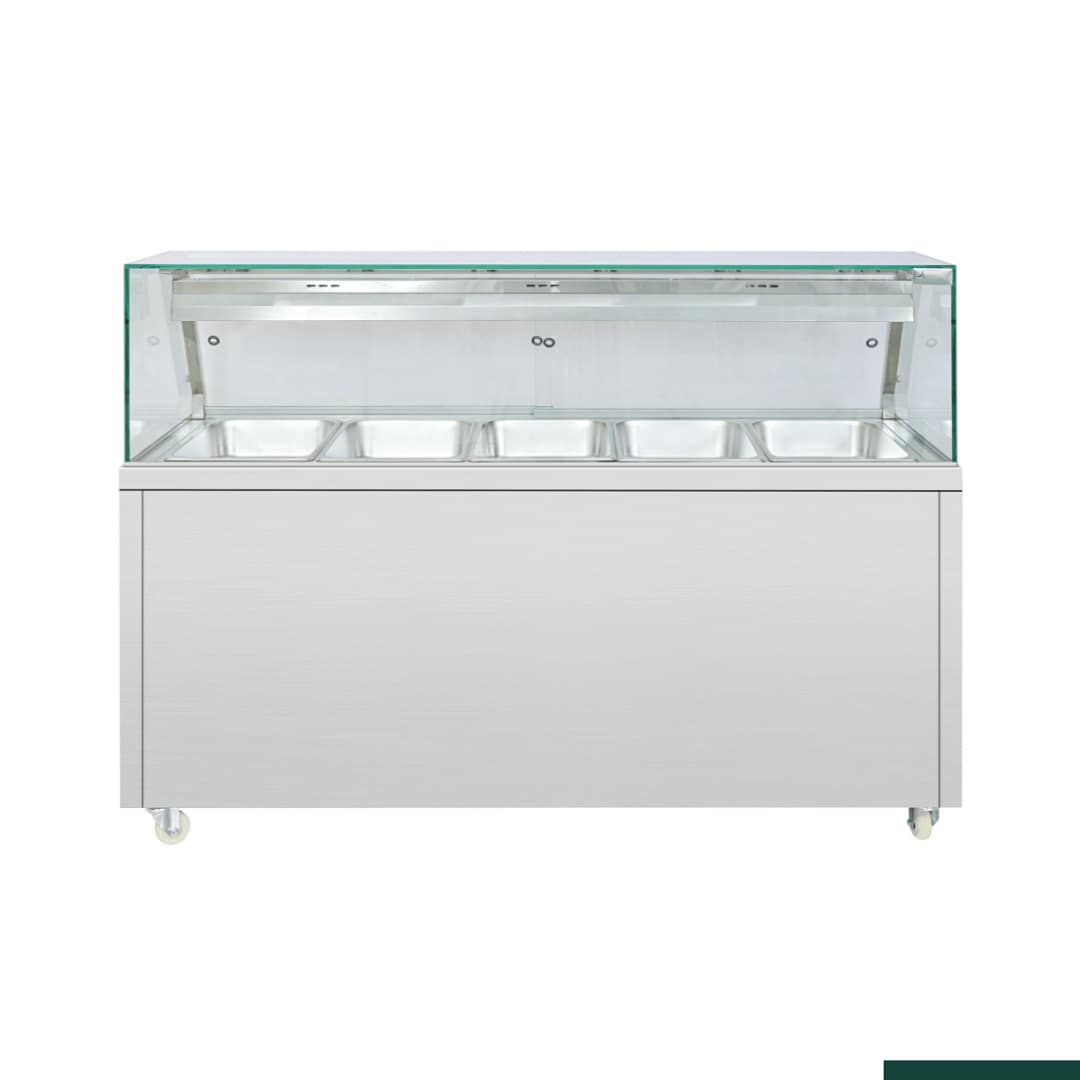 Thermaster PG180FE-XG Wet & Dry Bain Marie Display – 5× 1/1 GN Pans - Image 3