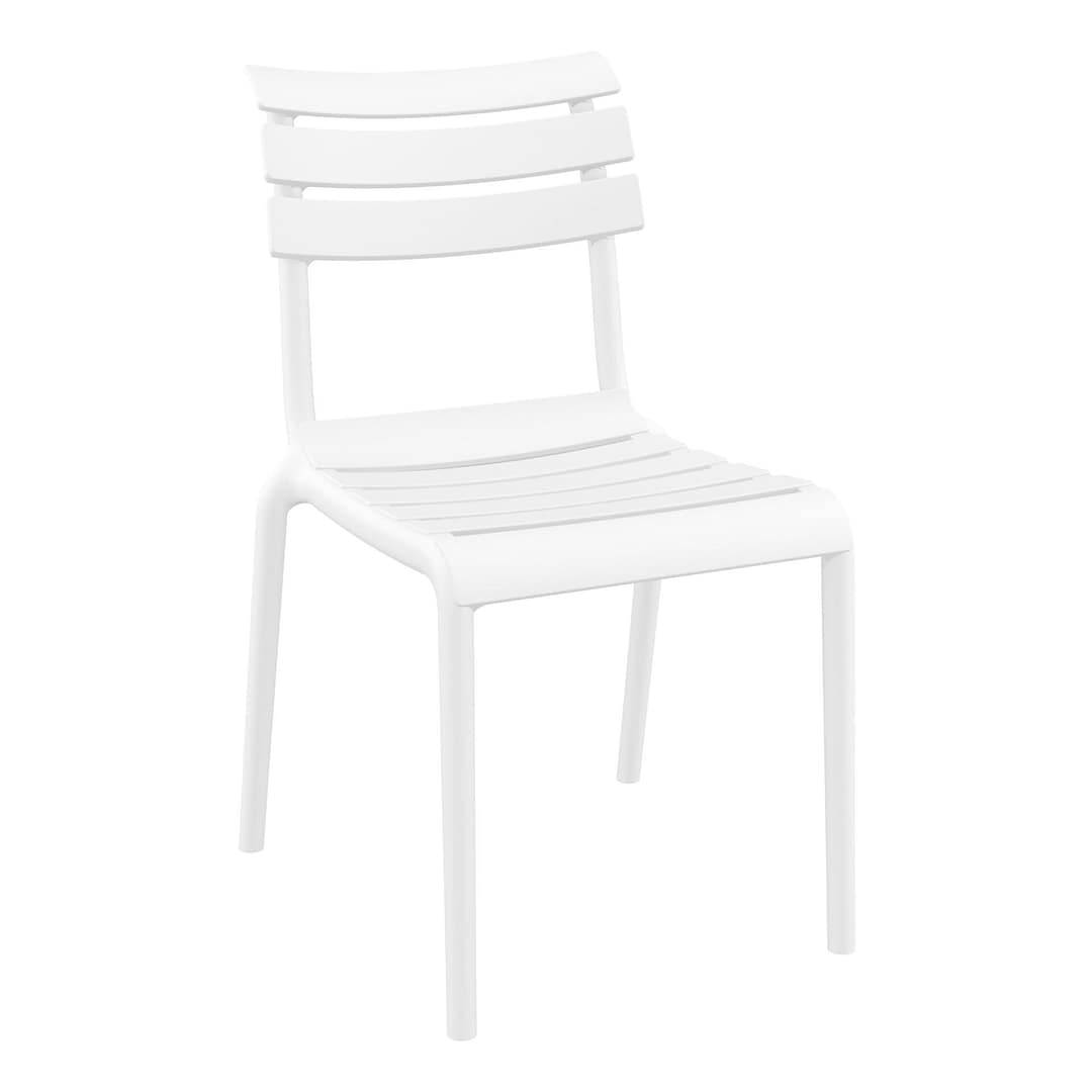 Black Furnlink Siesta Helen Stacking Chair - Durable & UV-Resistant for All-Weather Use - Image 11