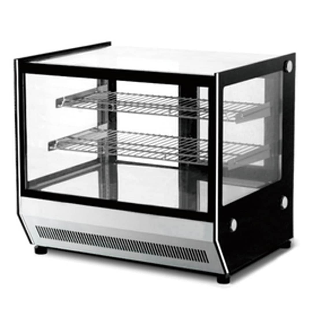 Bonvue GN-660HRT Square Glass Hot Food Display, 660mm, Stainless, 2 Shelves