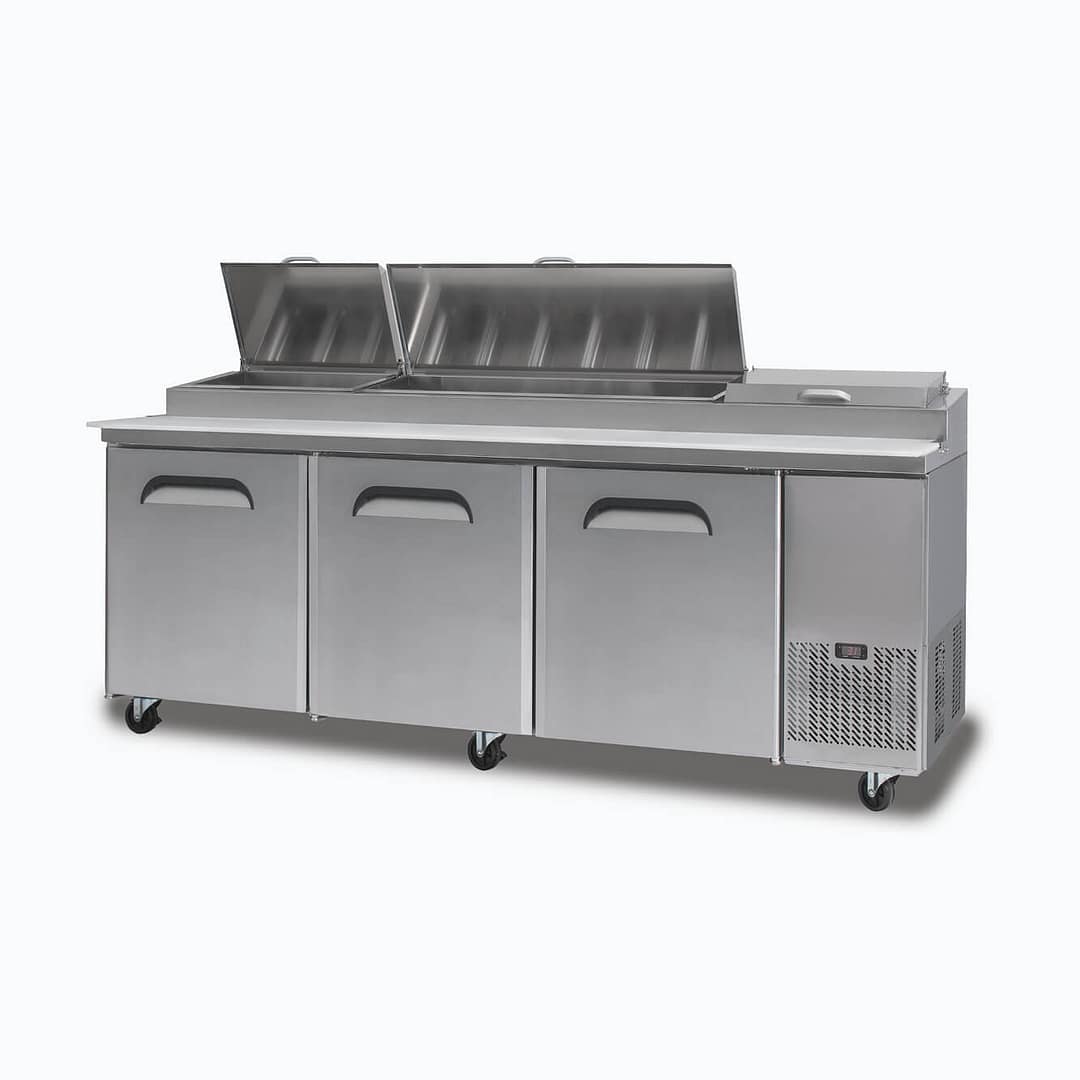 Bromic Pizza Prep Counter PP2370 3 Doors 12 GN Pans