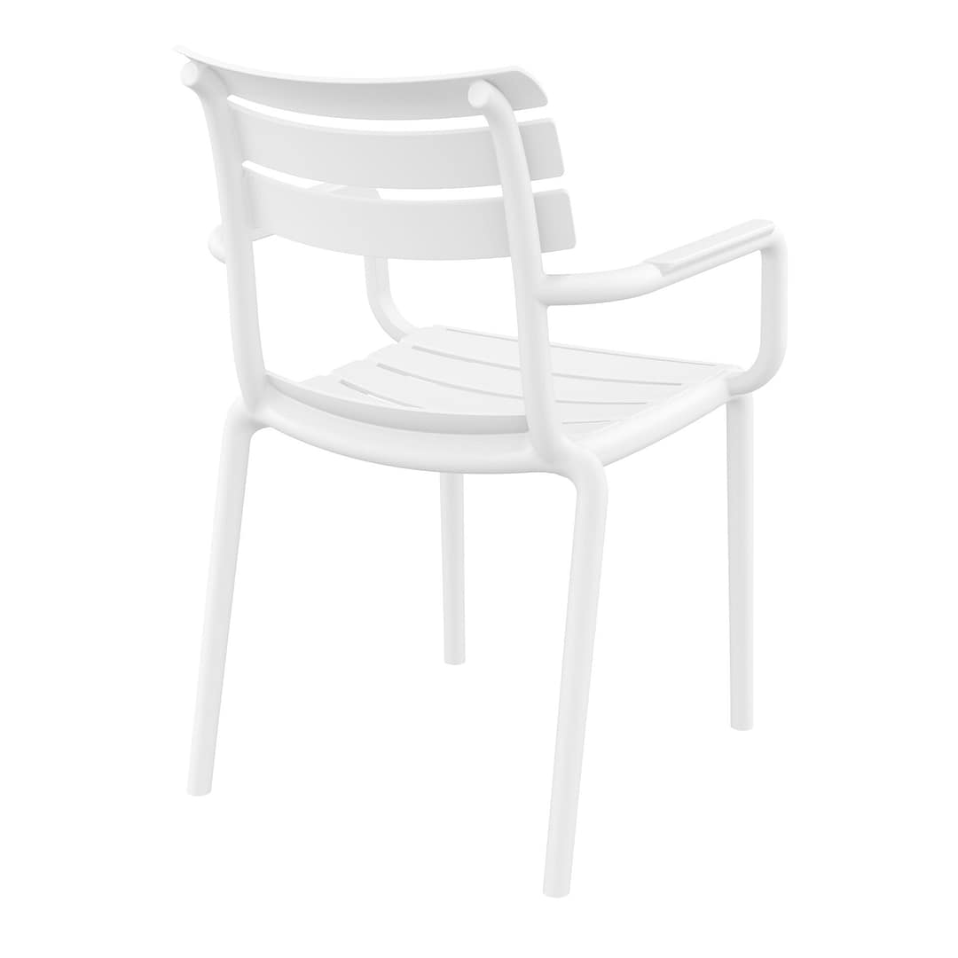 Black Paris Stacking Armchair - Indoor/Outdoor Seating Solution - Image 28