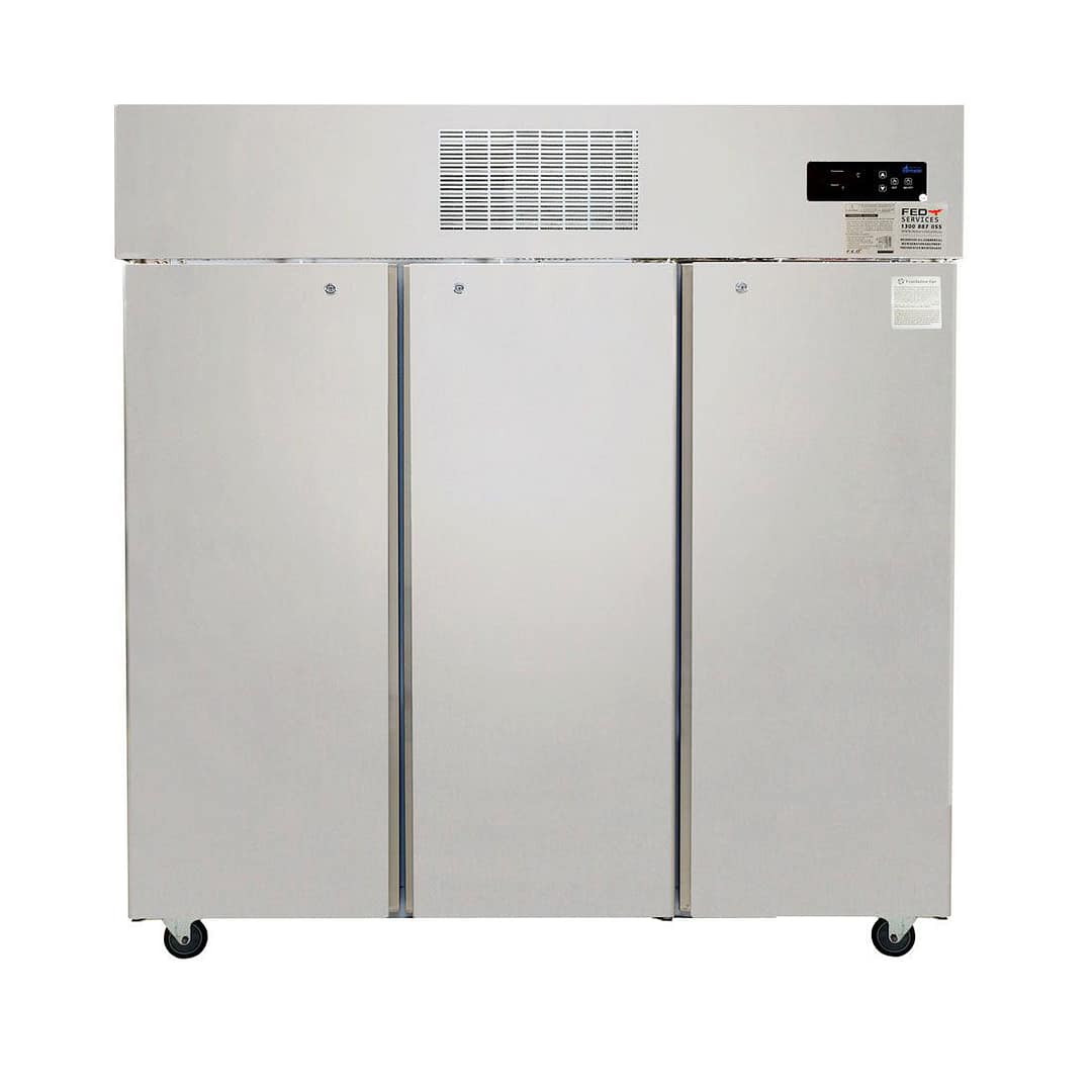 Thermaster SUC1500 tropical 3 door stainless steel fridge, 1500L, commercial upright fridge – Australia