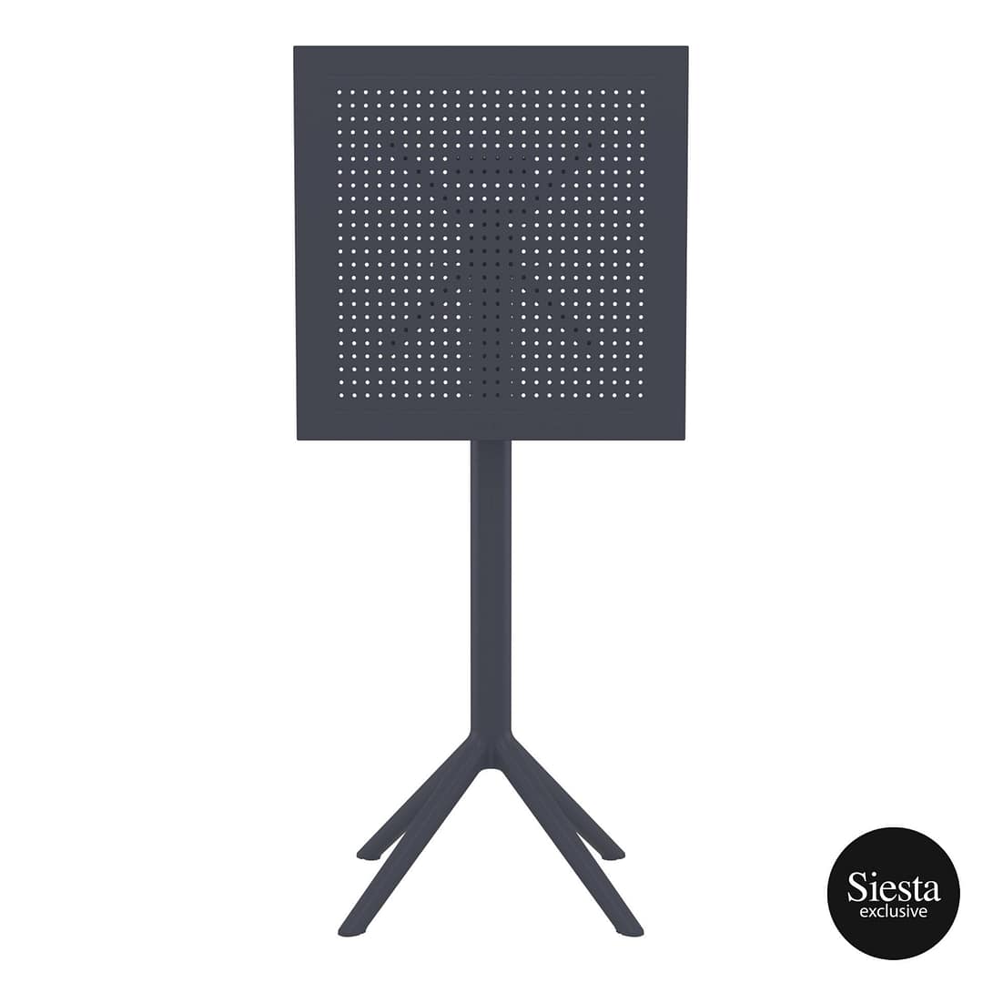 Furnlink Sky Folding BAR Table 60 Square - Anthracite - Image 8