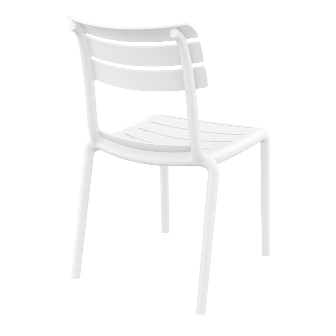 Black Furnlink Siesta Helen Stacking Chair - Durable & UV-Resistant for All-Weather Use - Image 9