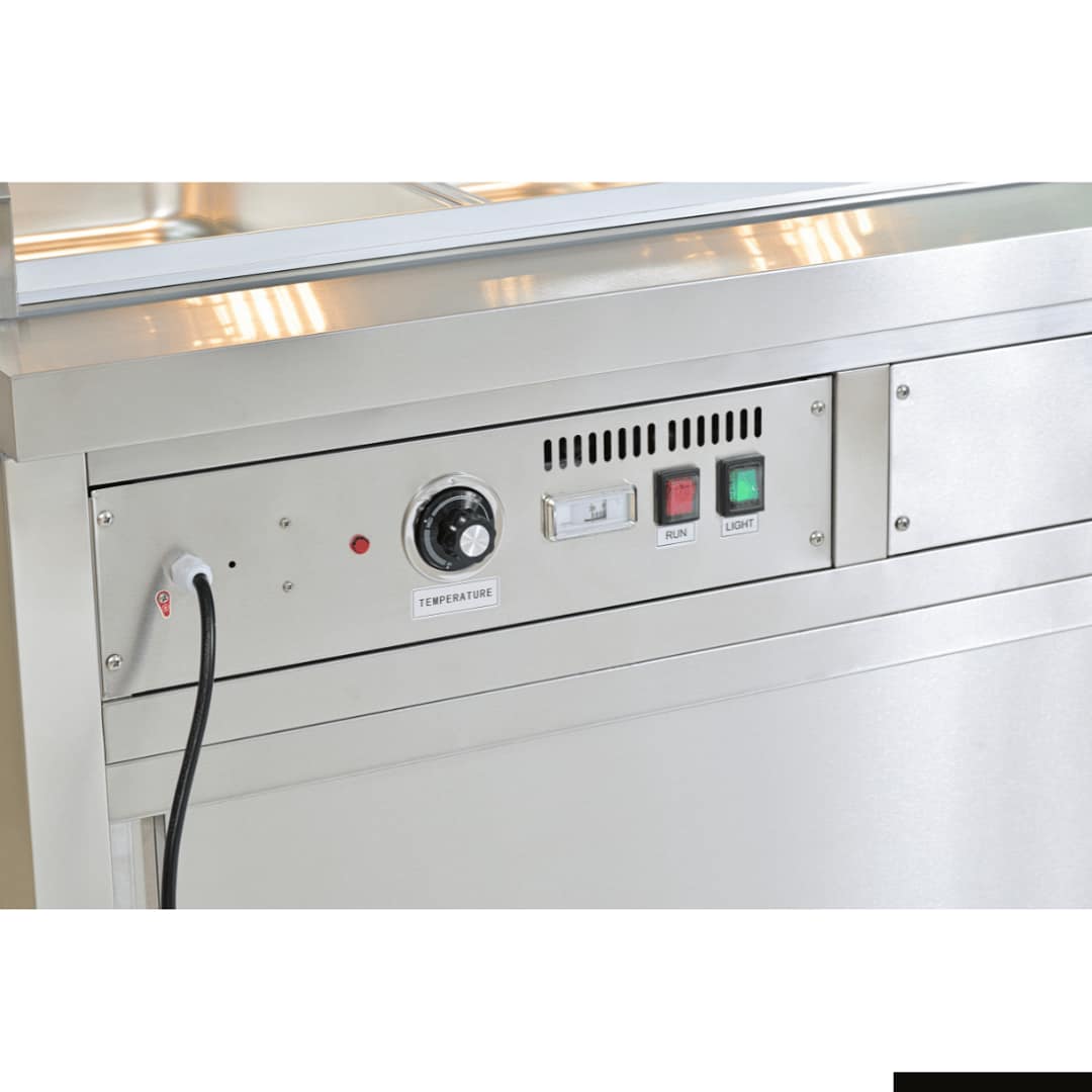 Thermaster PG150FE-XG Wet & Dry Bain Marie Display – 4×1/1GN Pans - Image 4