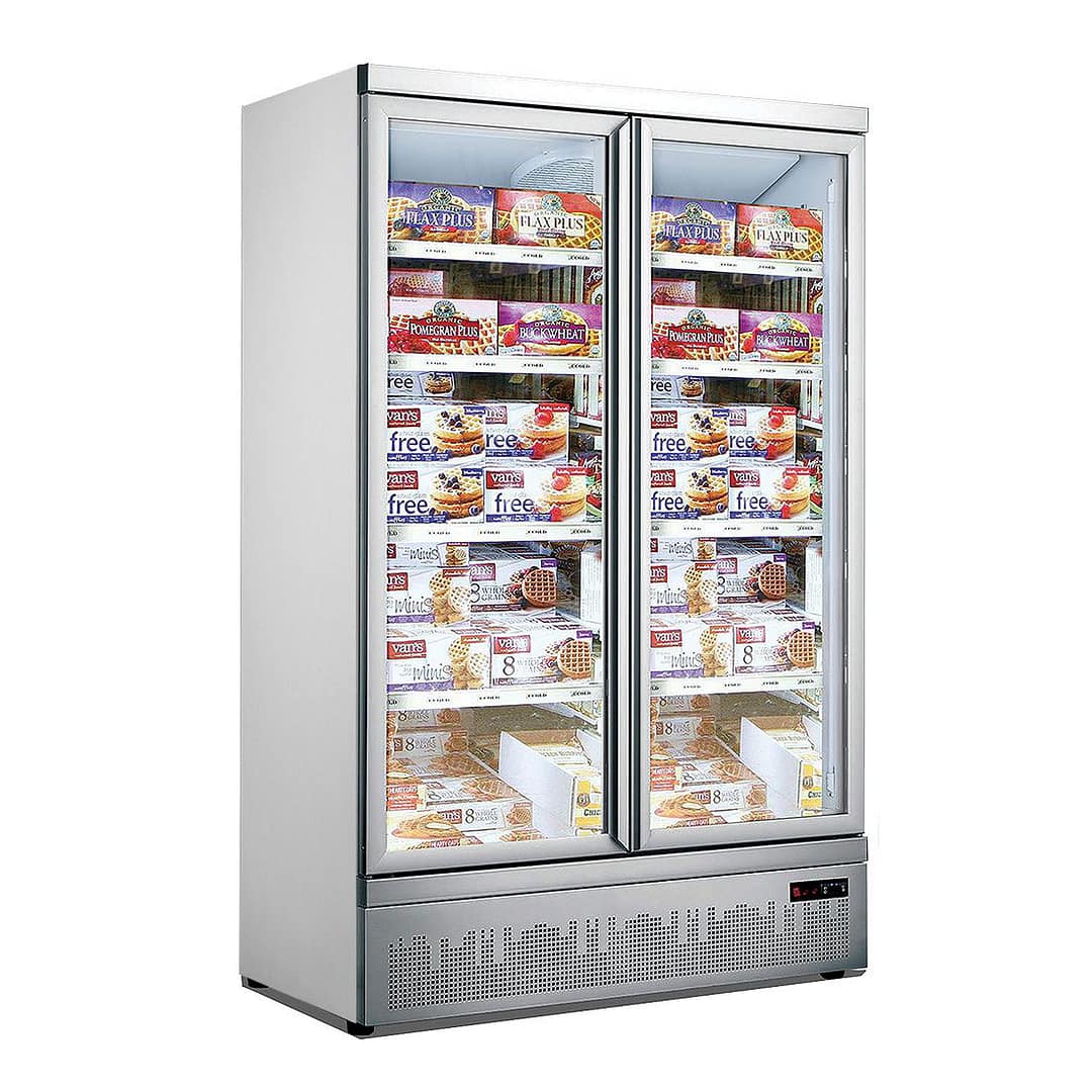 Thermaster LG-1000GBMF Double Glass Door Display Freezer with 930L Capacity, LED Lighting & Tempered Glass