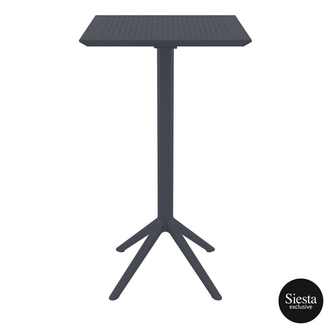 Furnlink Sky Folding BAR Table 60 Square - Anthracite - Image 4
