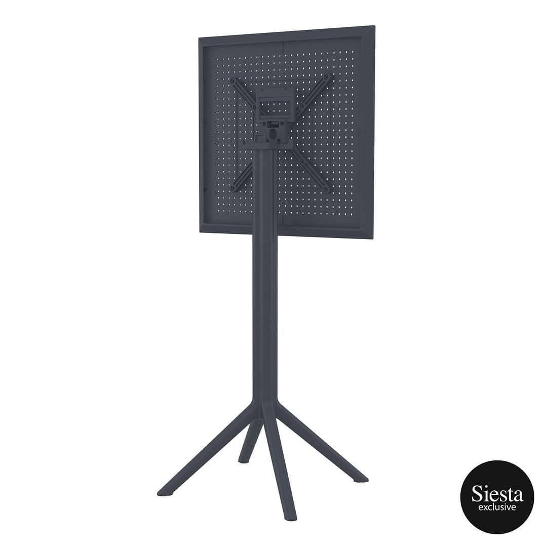 Furnlink Sky Folding BAR Table 60 Square - Anthracite - Image 7