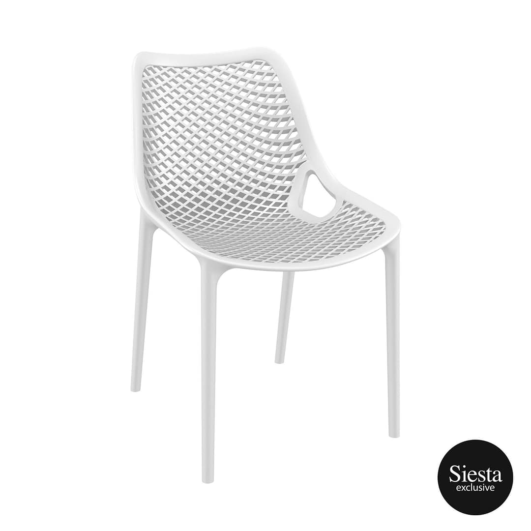White Outdoor Chair - Siesta Air - Crisp & Durable