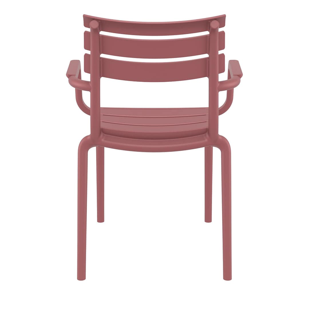 Black Paris Stacking Armchair - Indoor/Outdoor Seating Solution - Image 3