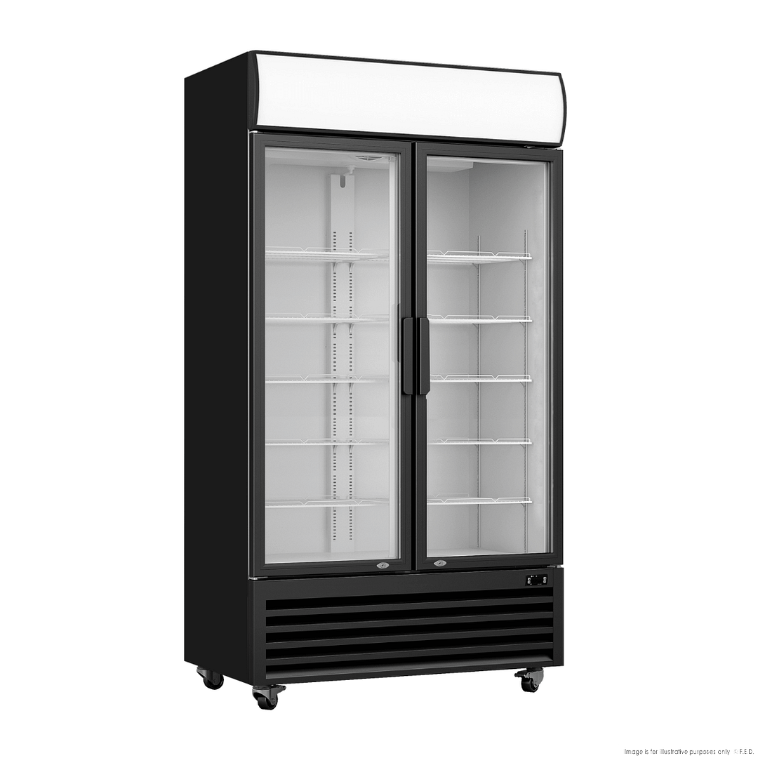 Thermaster LG-730BP Upright Glass Door Fridge 730L
