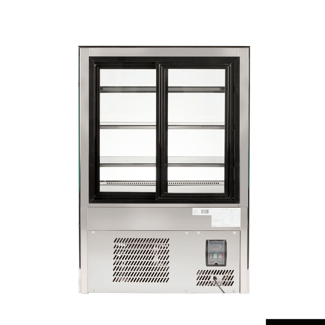 Bonvue GAN-900RF3 Cake Display – 3 Shelves, Heated Glass | Bakery Fridge - Image 4