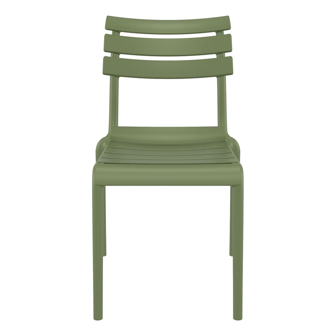 Black Furnlink Siesta Helen Stacking Chair - Durable & UV-Resistant for All-Weather Use - Image 31