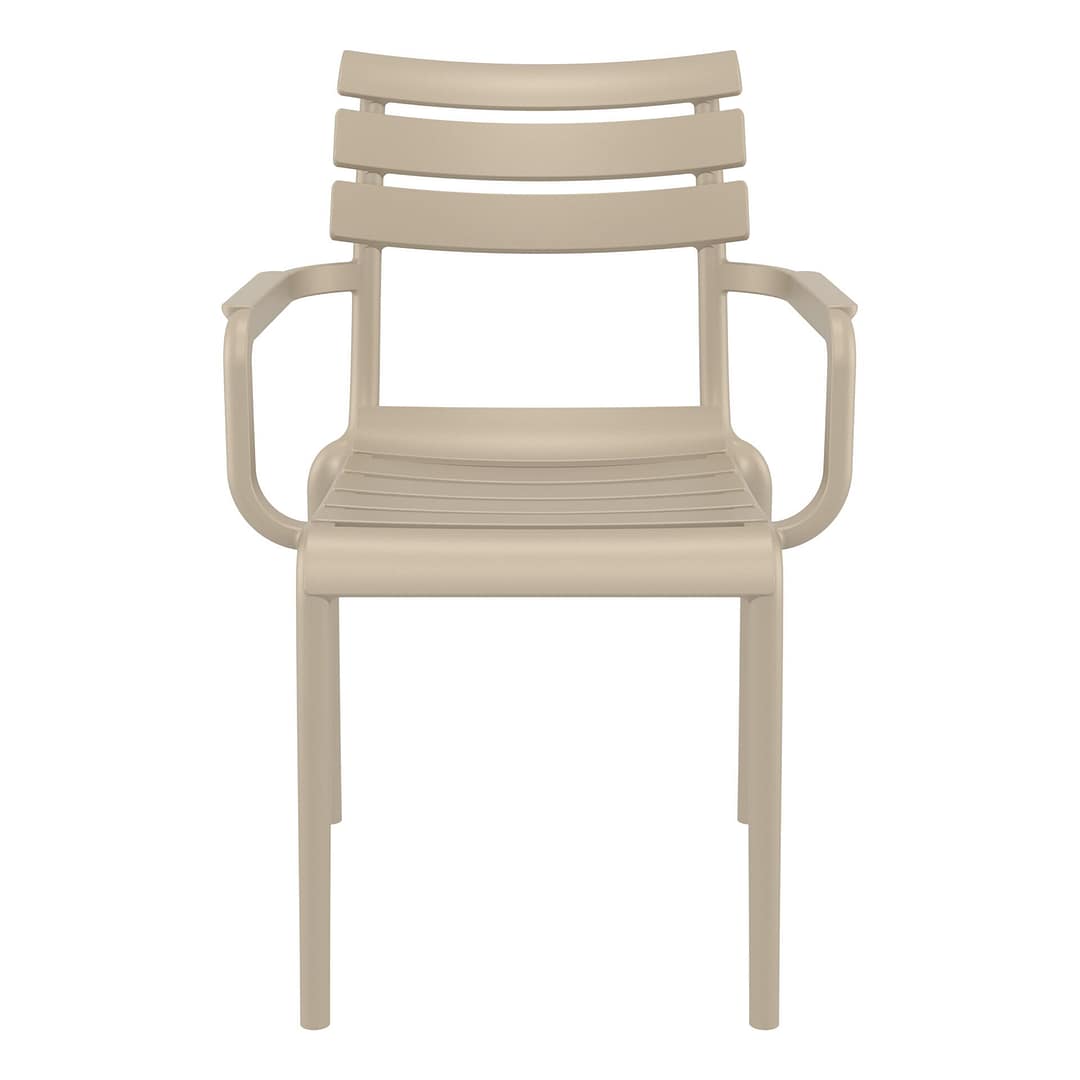 Black Paris Stacking Armchair - Indoor/Outdoor Seating Solution - Image 24