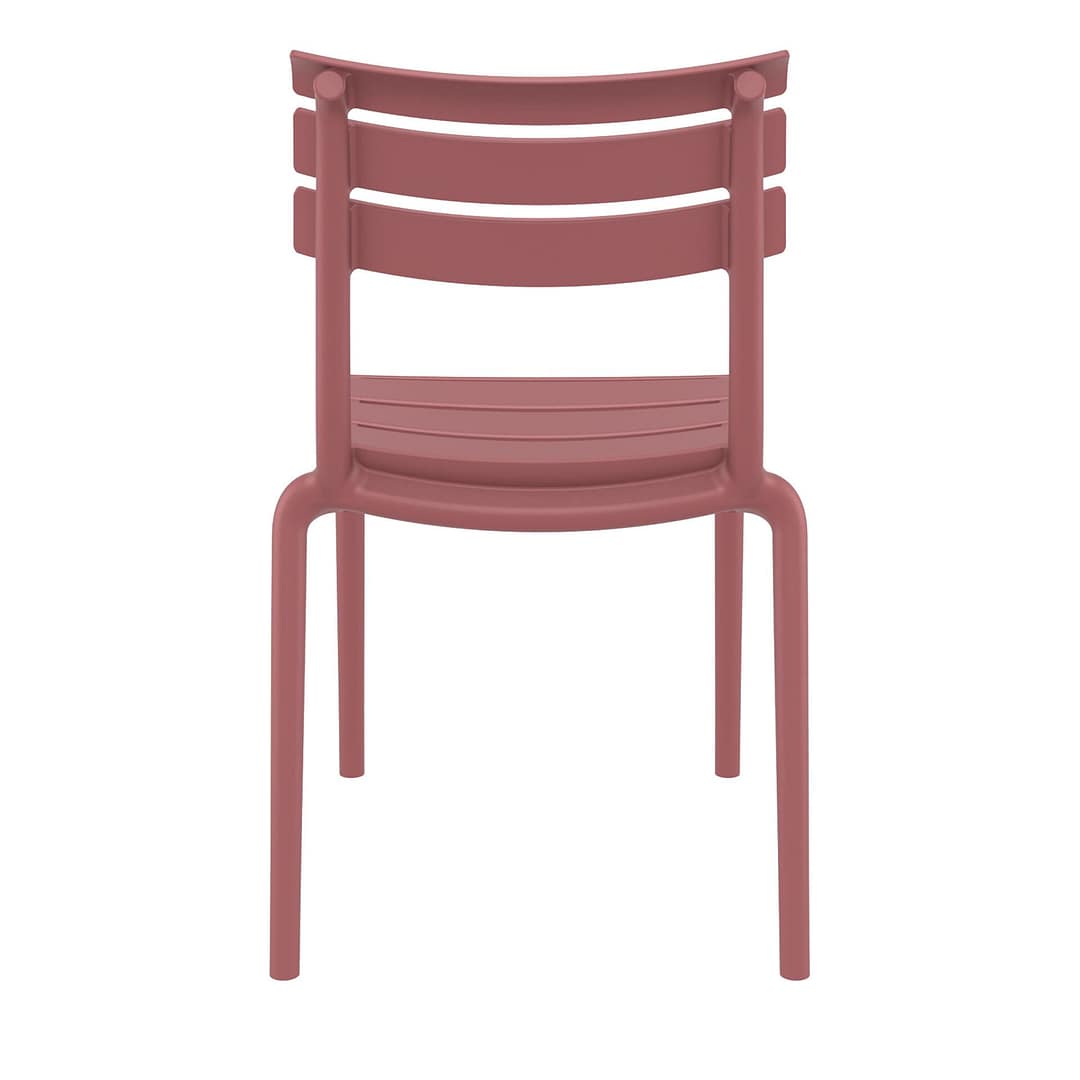 Black Furnlink Siesta Helen Stacking Chair - Durable & UV-Resistant for All-Weather Use - Image 15