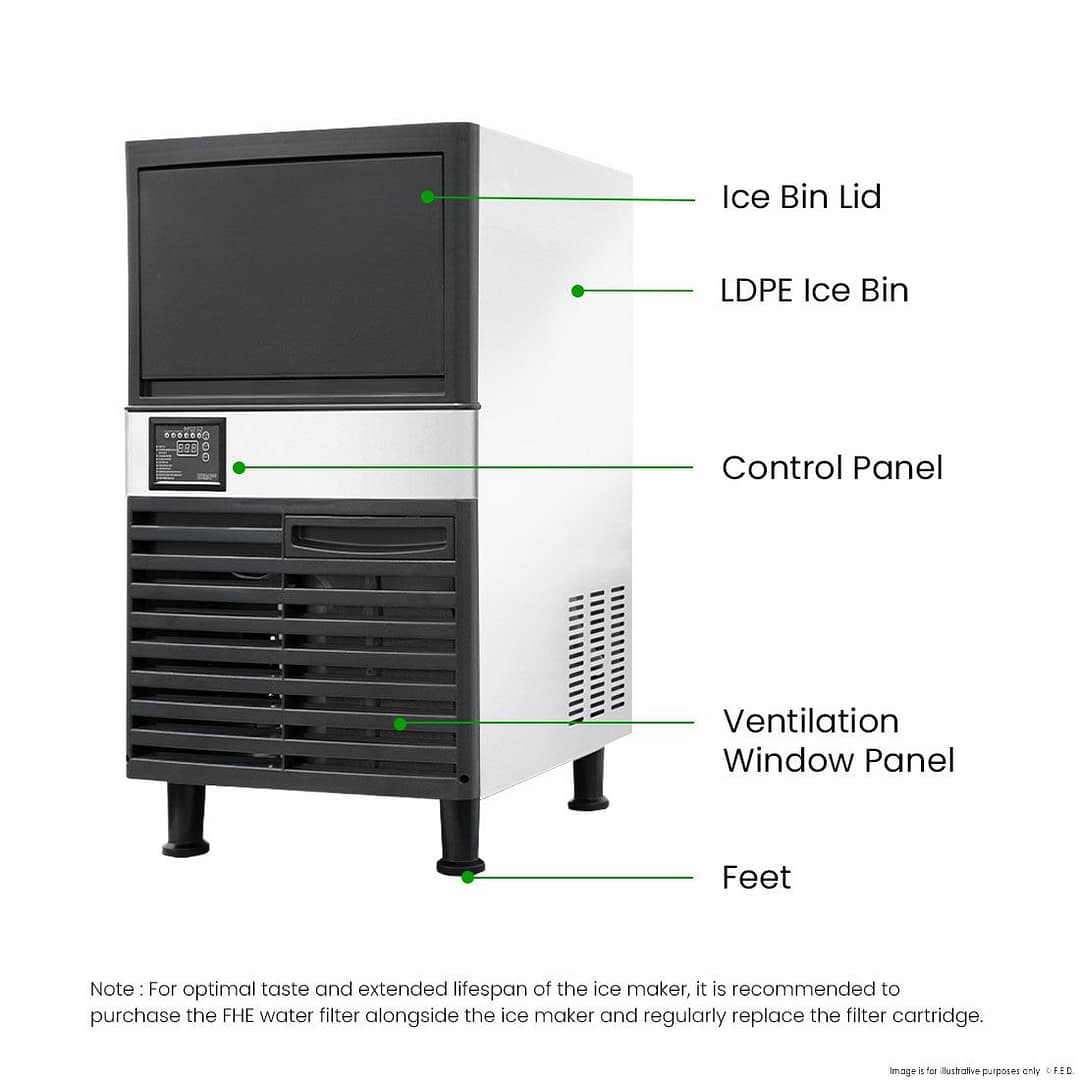 Blizzard SN-80P Under Bench Ice Maker Air Cooled | 36KG / 24 Hr - Image 5