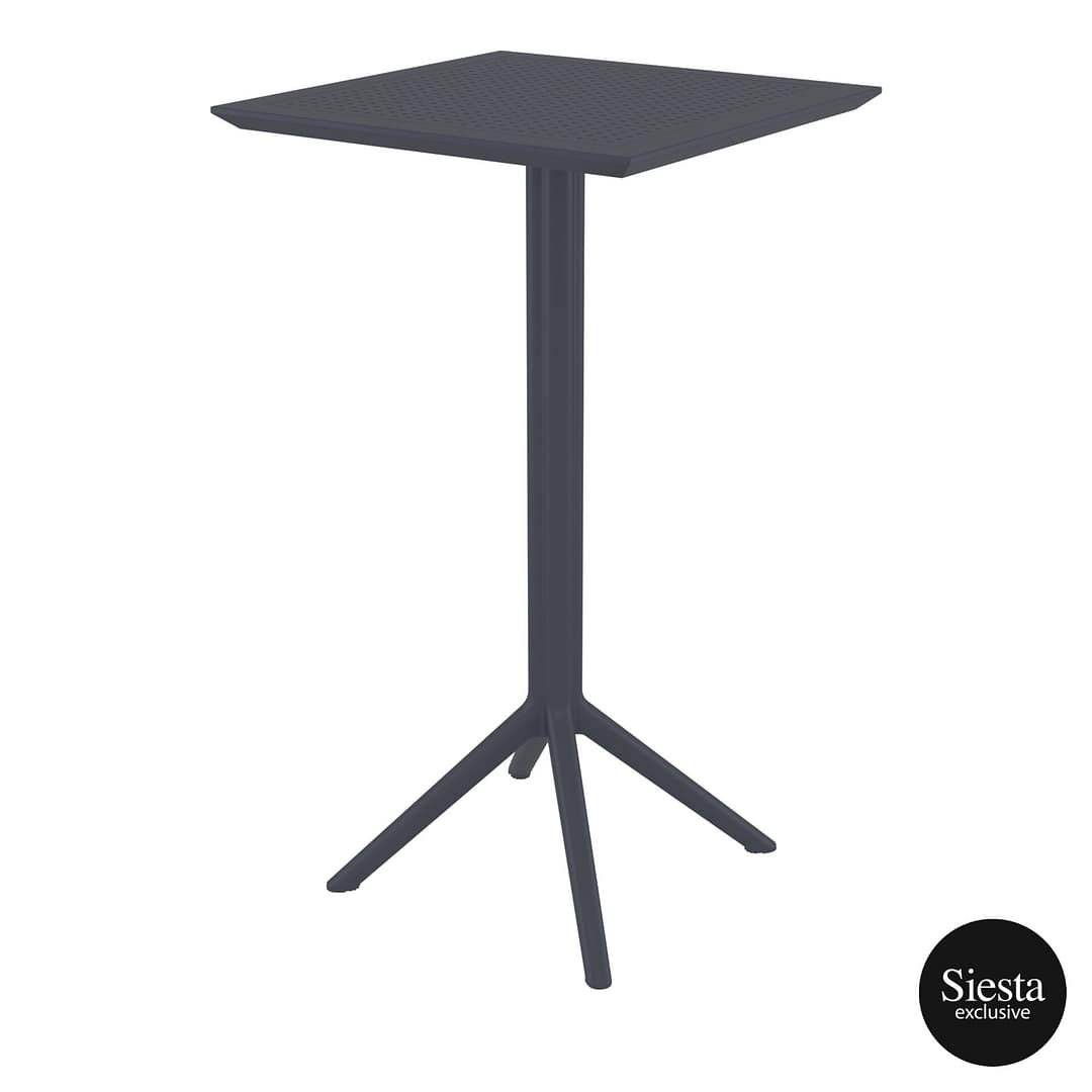 Furnlink Sky Folding BAR Table 60 Square - Anthracite - Image 5