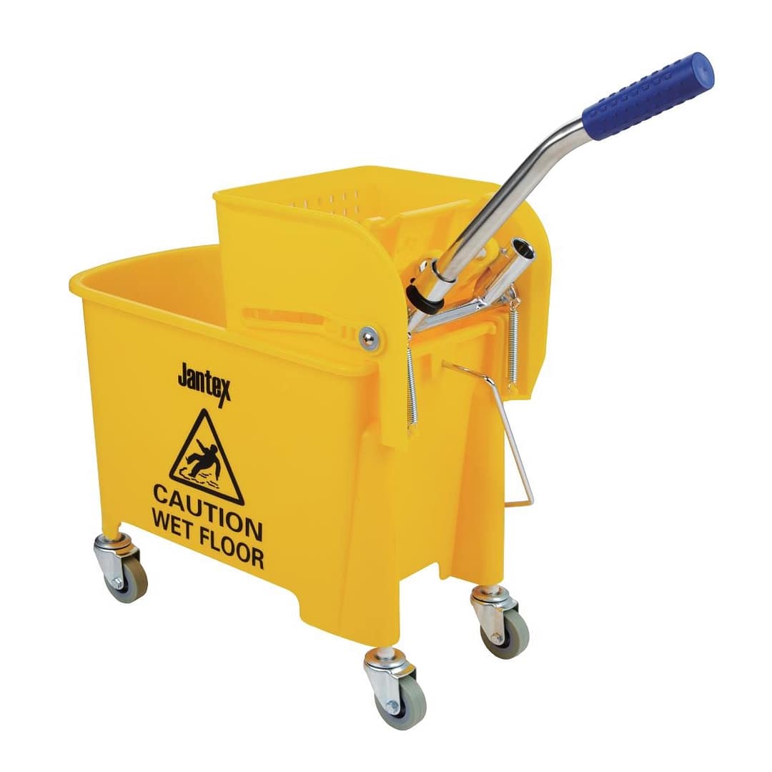 Yellow Mop Wringer & Bucket - 20Ltr