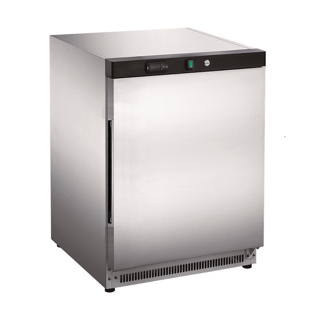 FED-X XR200SS Solid Door Bar Cooler with 130L Capacity & Stainless Steel Finish