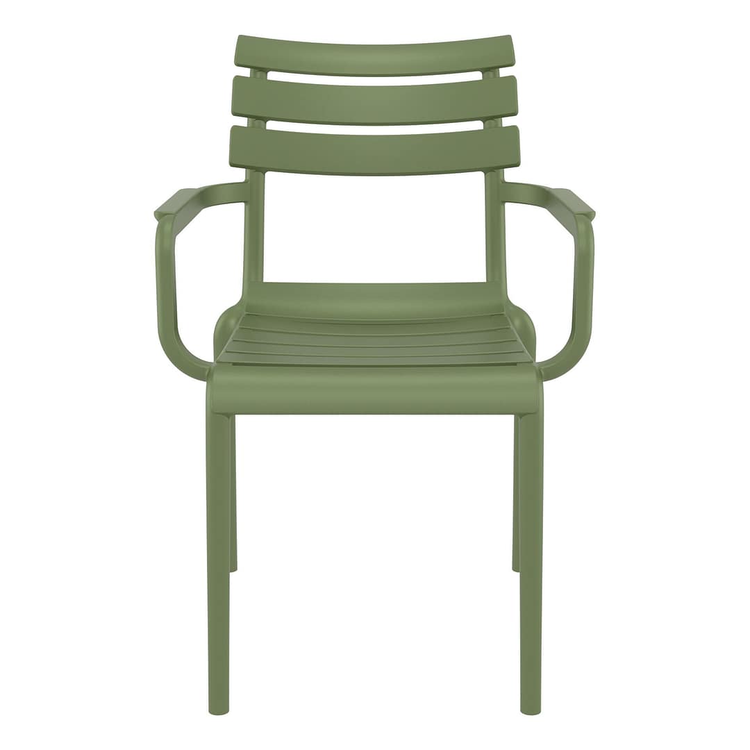 Black Paris Stacking Armchair - Indoor/Outdoor Seating Solution - Image 19