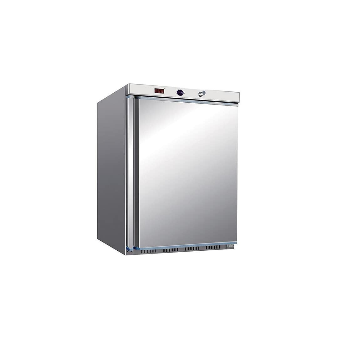 Thermaster HR200 ex-showroom stainless bar fridge with 129L capacity, ideal for hospitality and bar use