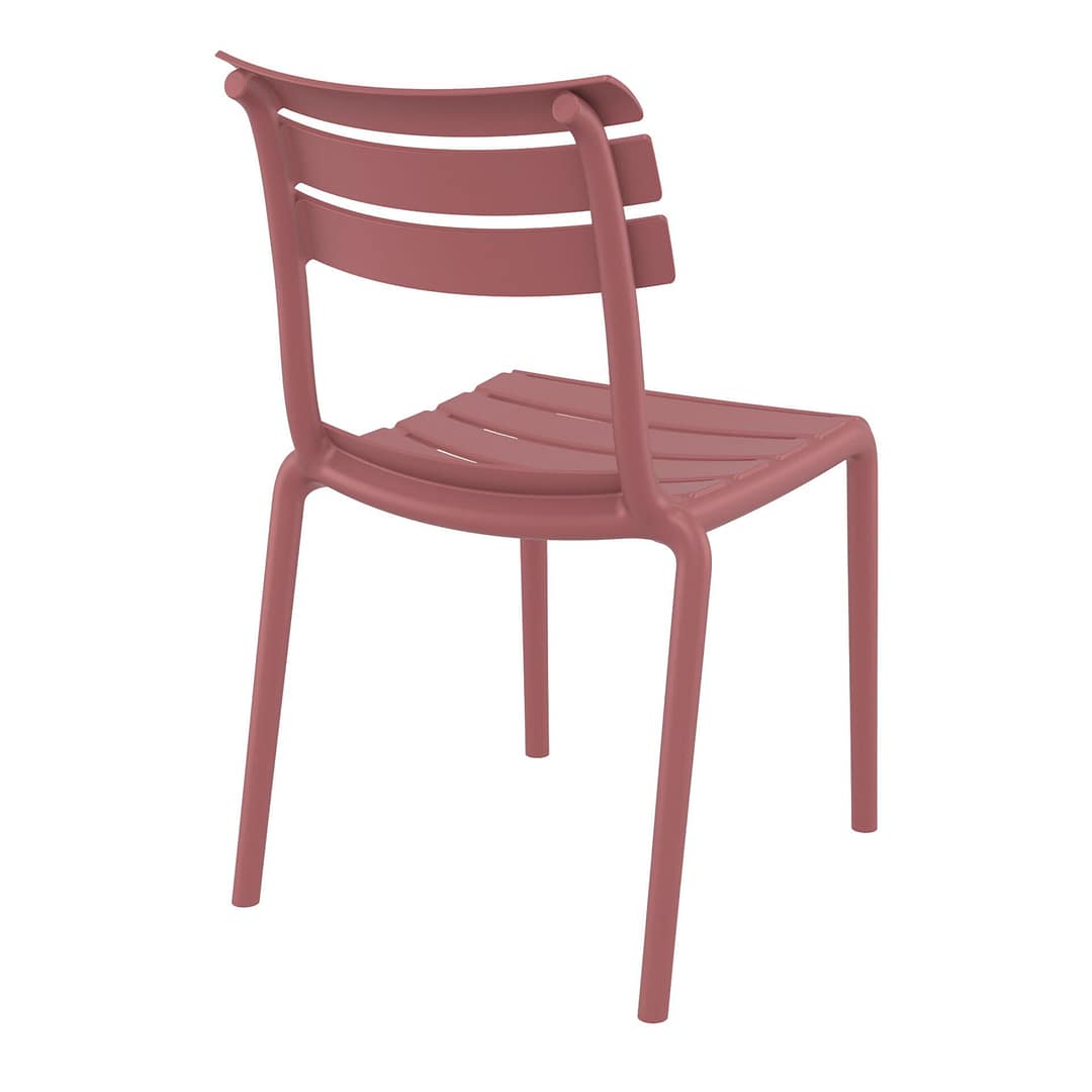 Black Furnlink Siesta Helen Stacking Chair - Durable & UV-Resistant for All-Weather Use - Image 16