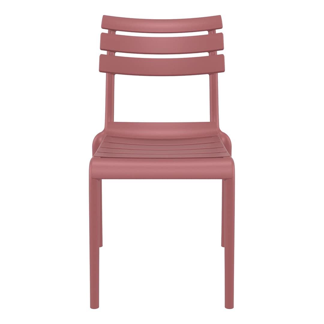 Black Furnlink Siesta Helen Stacking Chair - Durable & UV-Resistant for All-Weather Use - Image 17