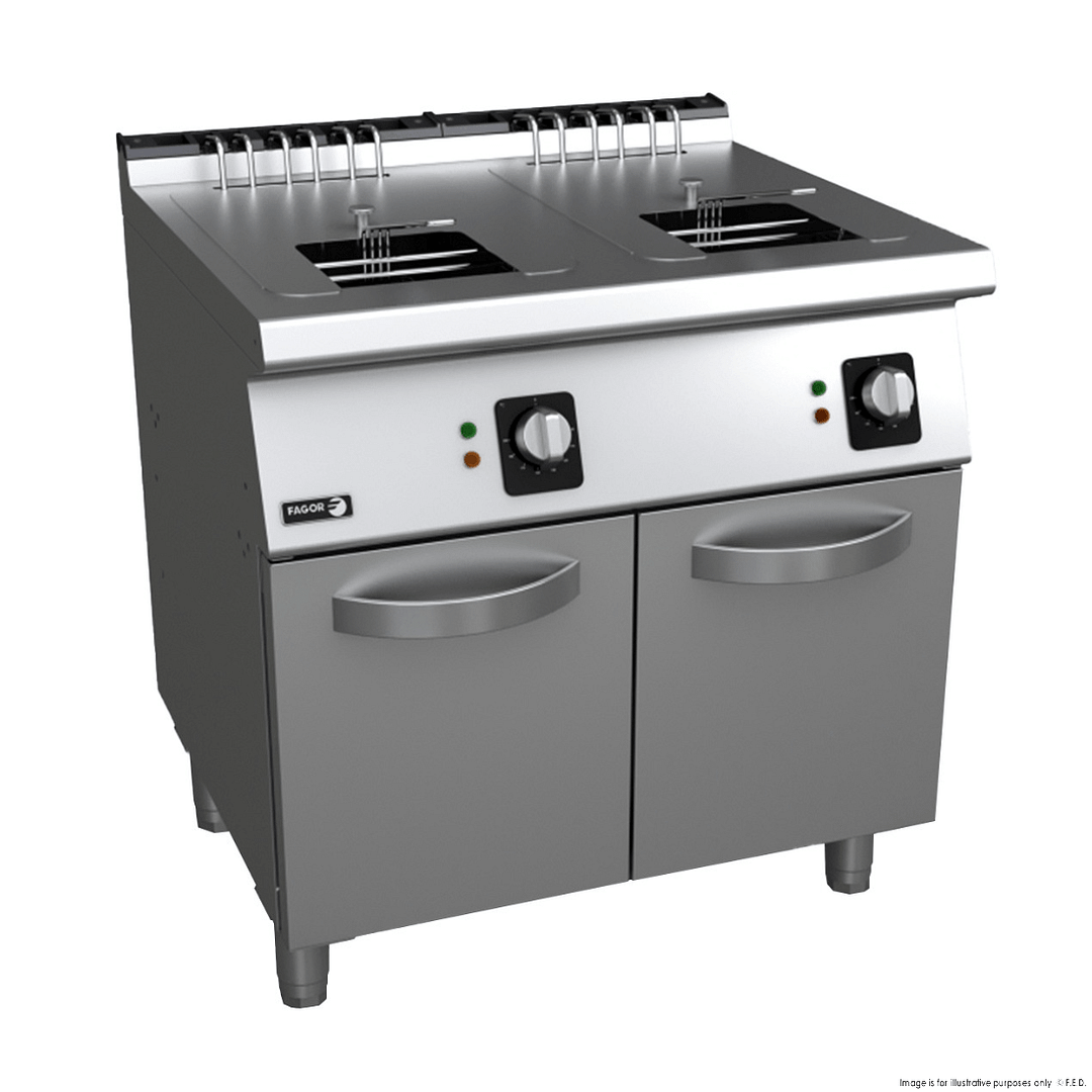 Fagor Kore 700 commercial fryer with dual 15L tanks – F-E7215