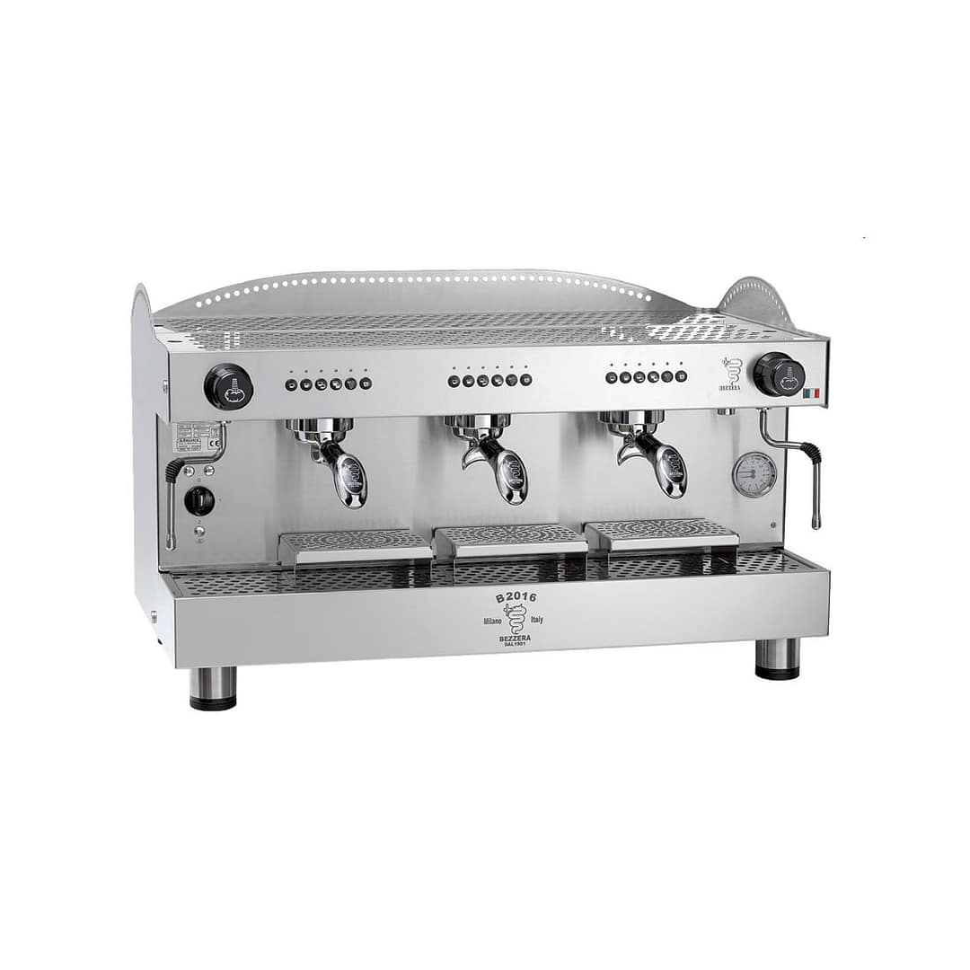Bezzera BZB2016S3DE – 3 Group Commercial Espresso Machine for Cafés