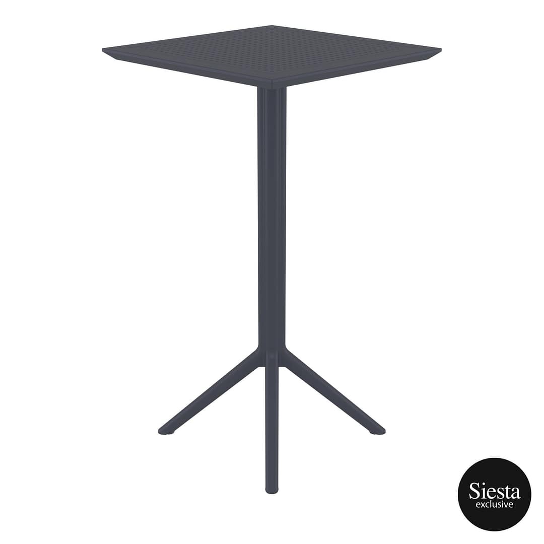 Furnlink Sky Folding BAR Table 60 Square - Anthracite