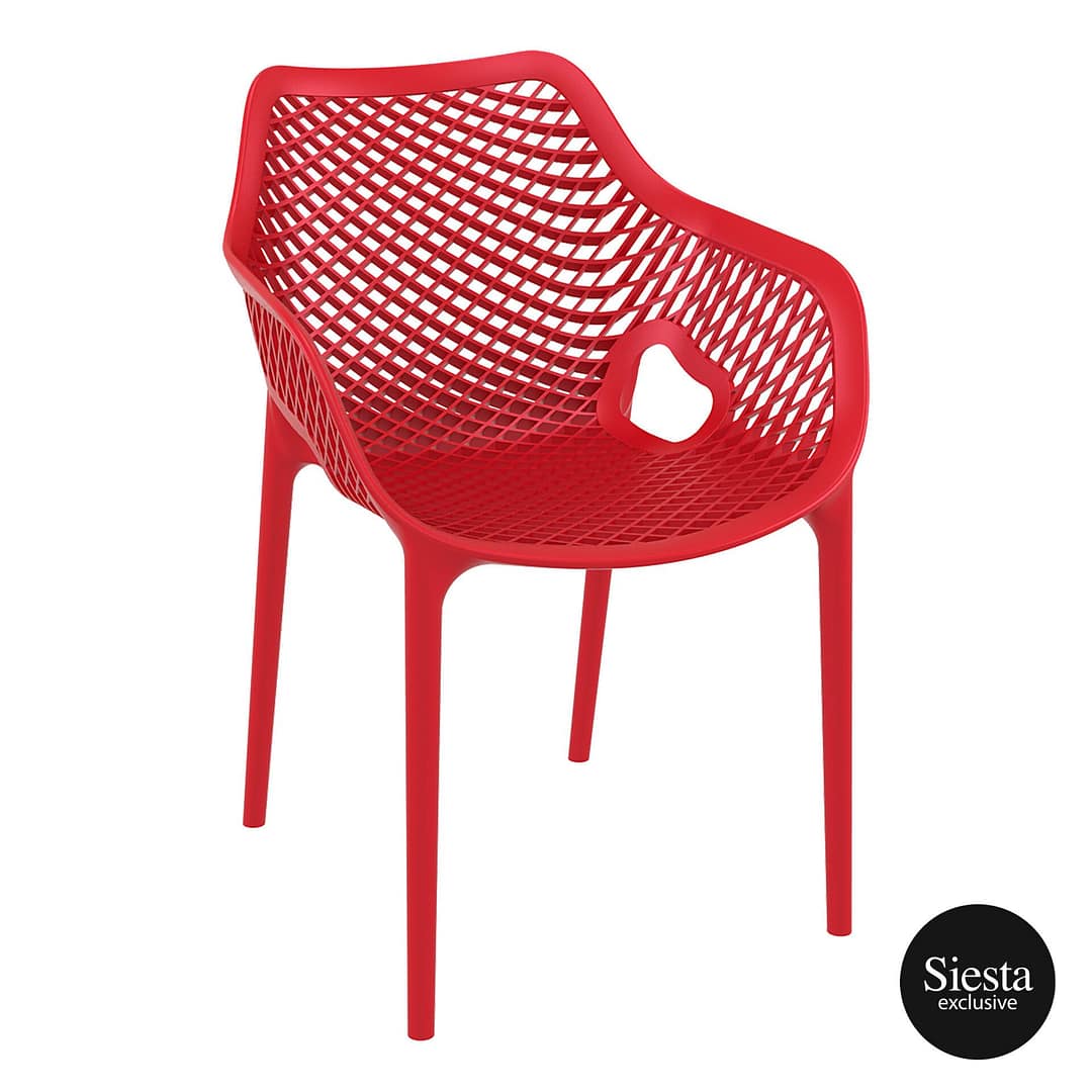 Red Outdoor Armchair - Siesta Air XL - Spacious Comfort