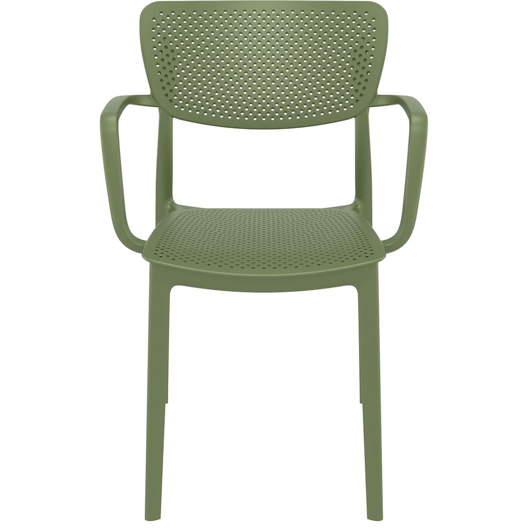 Commercial Grade Olive Green Loft Armchair - Indoor and Outdoor Armchair by Siesta, Europe - Image 4