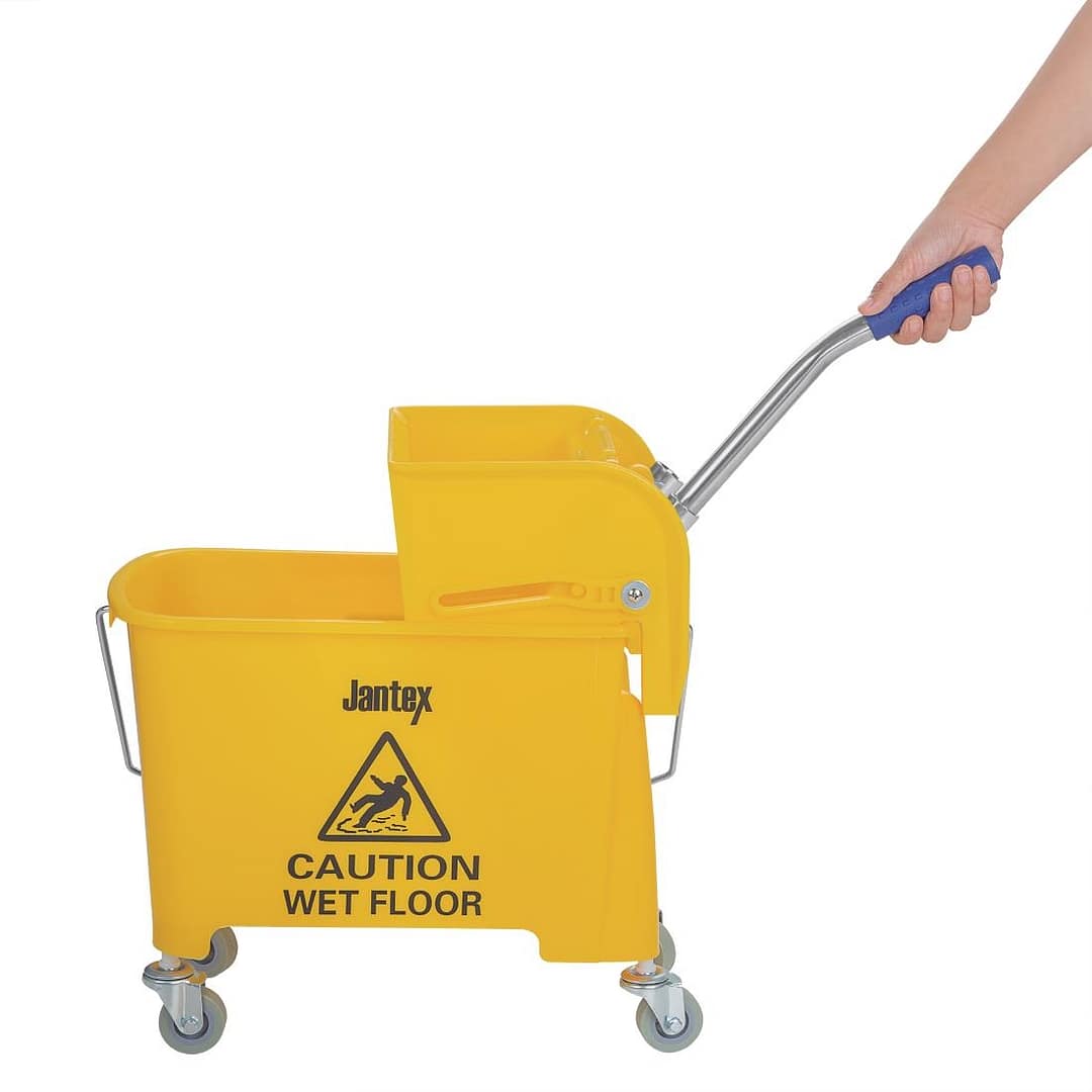 Yellow Mop Wringer & Bucket - 20Ltr - Image 6
