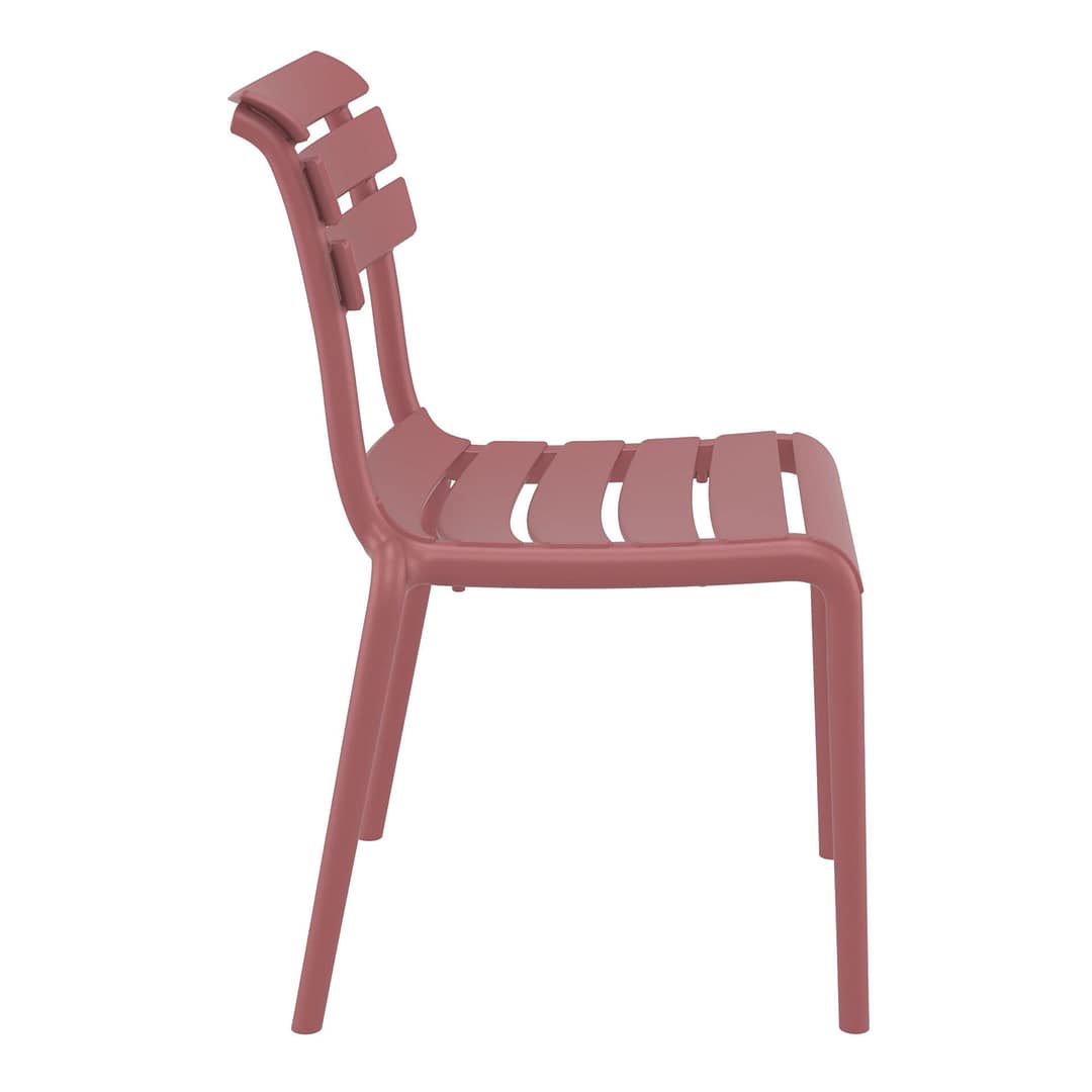 Black Furnlink Siesta Helen Stacking Chair - Durable & UV-Resistant for All-Weather Use - Image 19