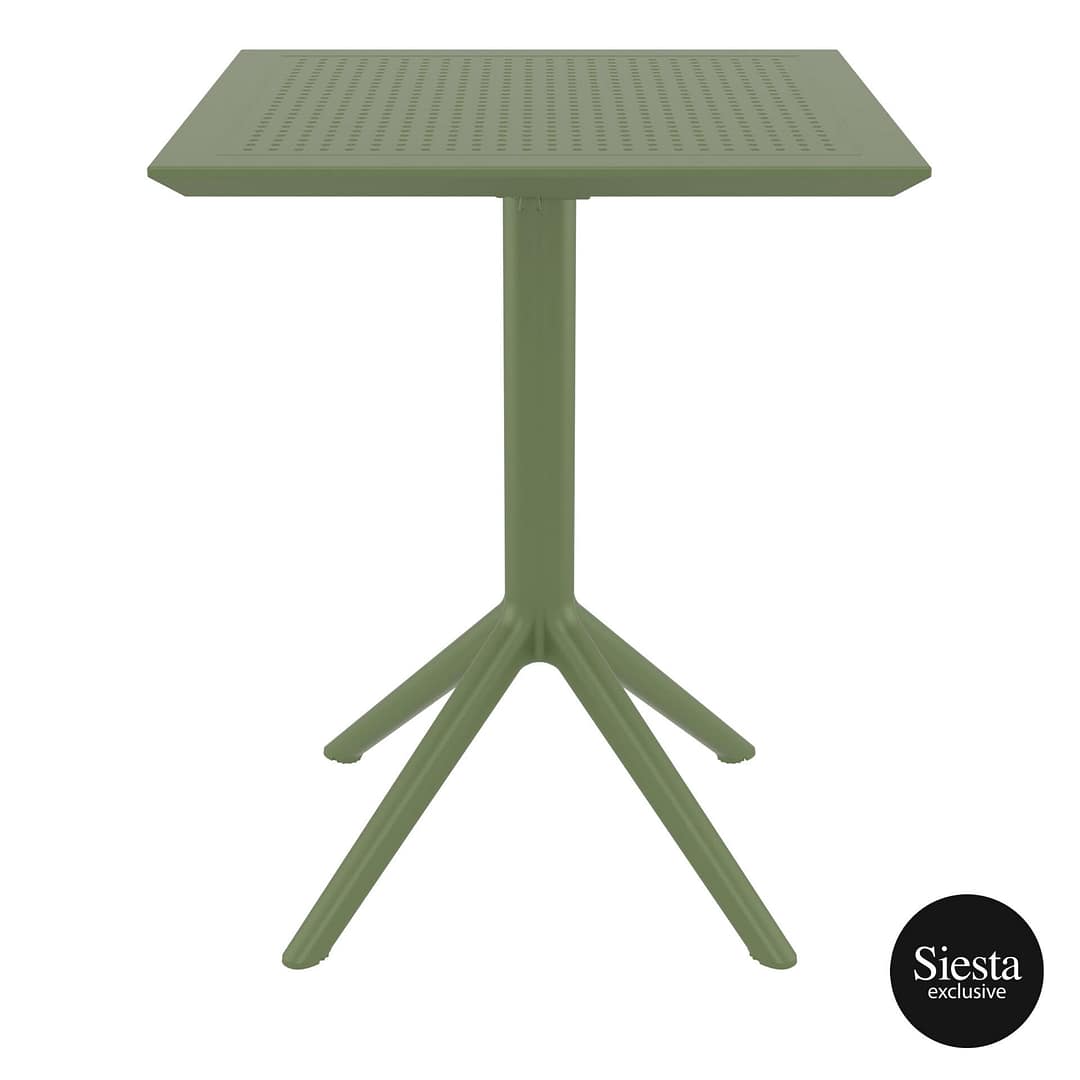 Furnlink Siesta Exclusive Sky Folding Table 60 Square - Olive Green