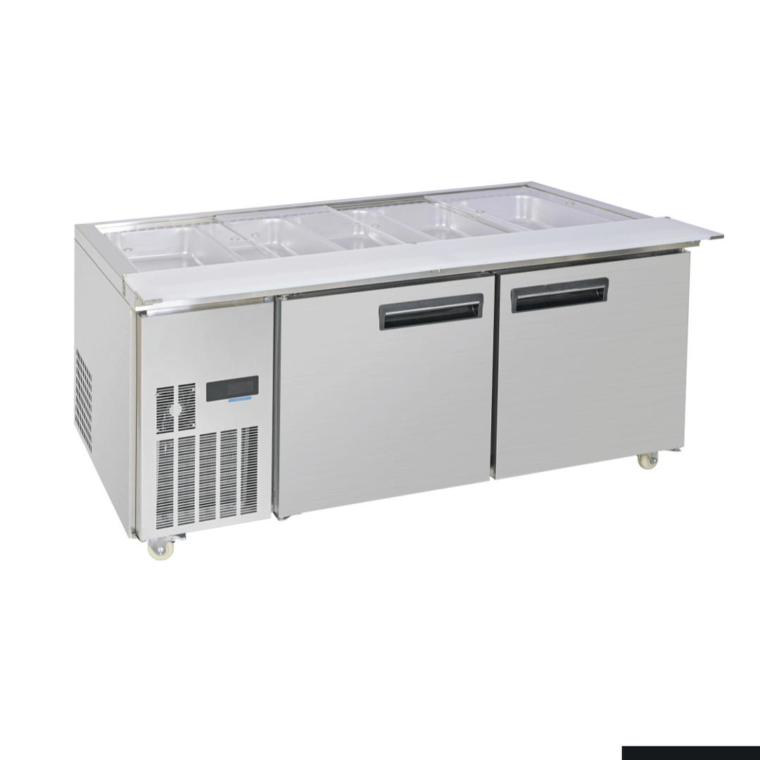 Thermaster PG180FA-XB Two Door Cold Bench Salad Station – 800L - Image 6