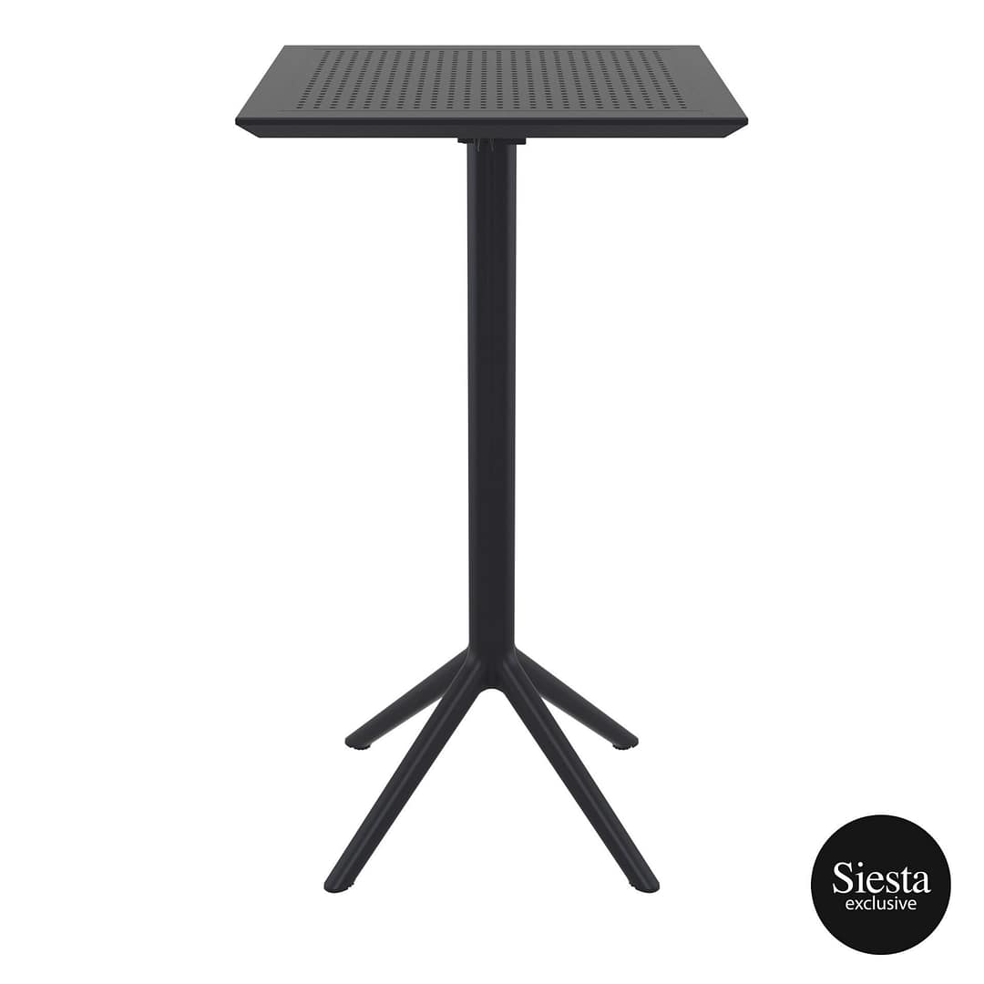 Furnlink Sky Folding Bar Table 60 Square - Black