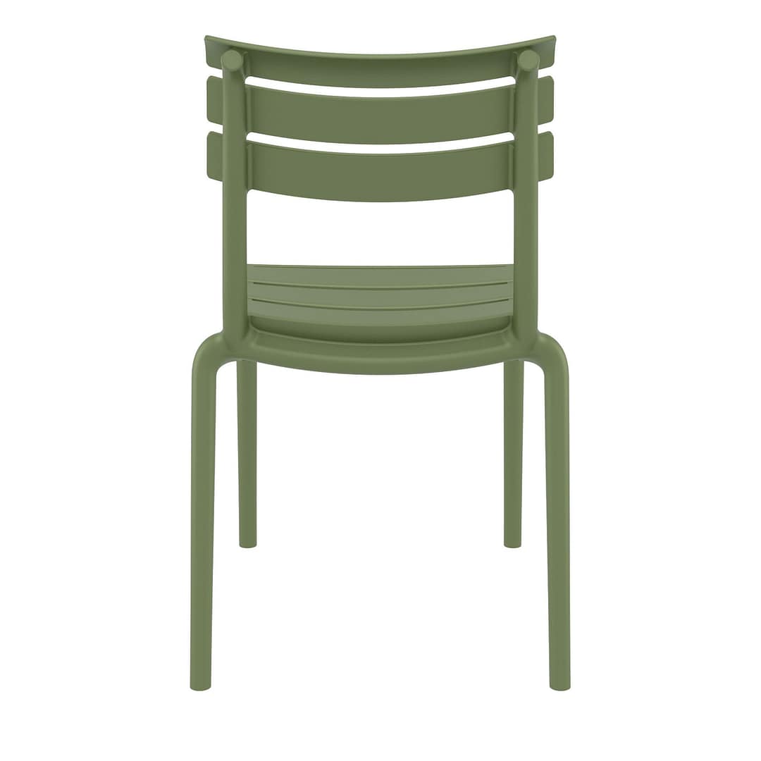 Black Furnlink Siesta Helen Stacking Chair - Durable & UV-Resistant for All-Weather Use - Image 29