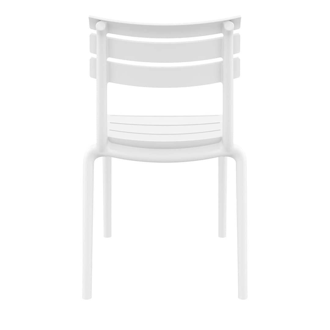 Black Furnlink Siesta Helen Stacking Chair - Durable & UV-Resistant for All-Weather Use - Image 8