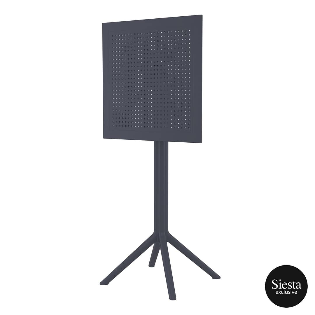 Furnlink Sky Folding BAR Table 60 Square - Anthracite - Image 2