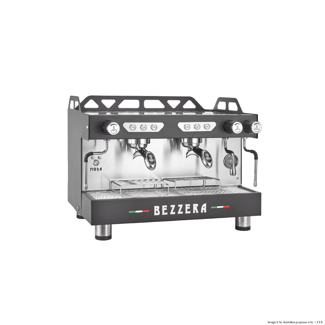 BEZZERA MODA DE 2 Group Espresso Machine Black MODADE2B