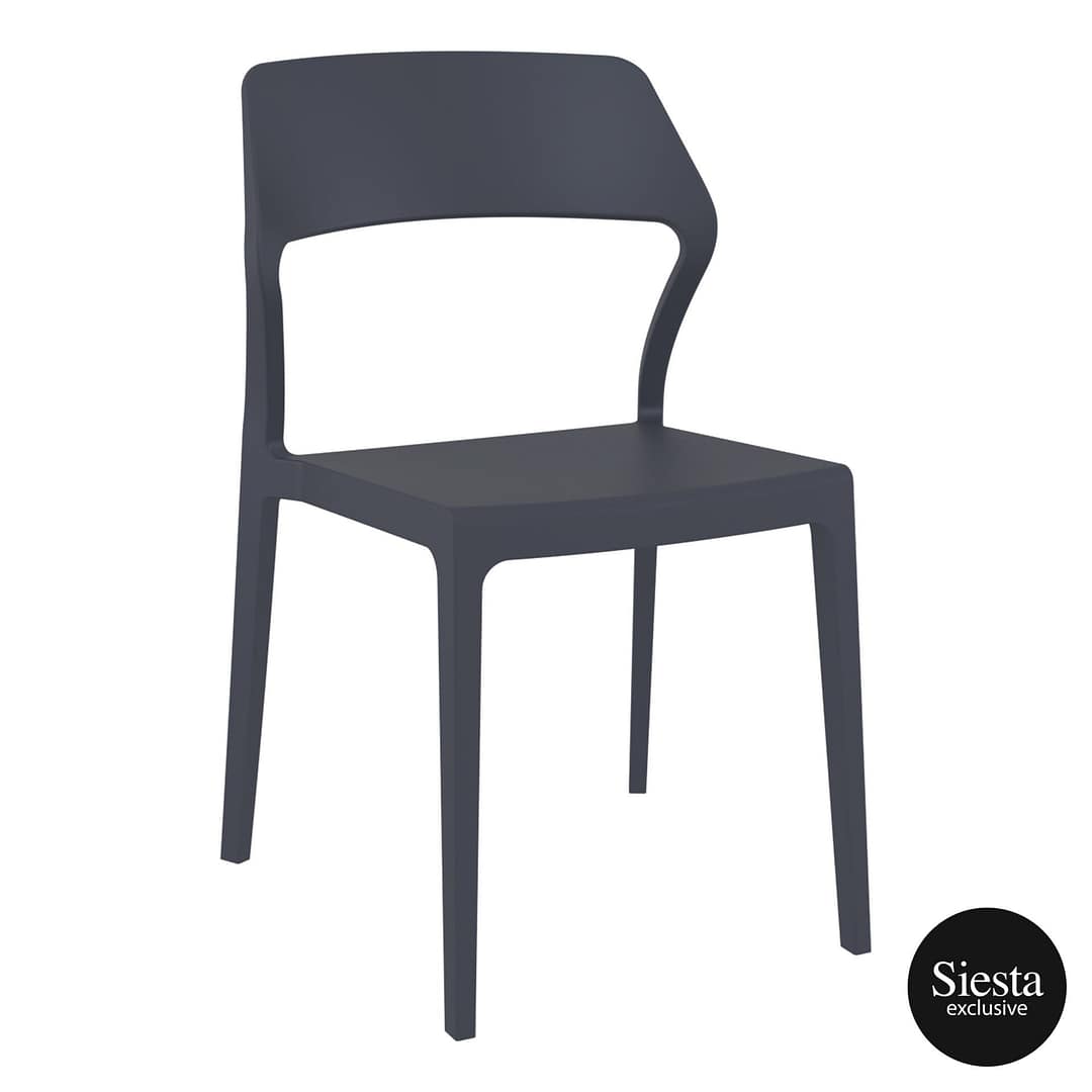 Anthracite Commercial Chair - Siesta Snow - Modern & Durable