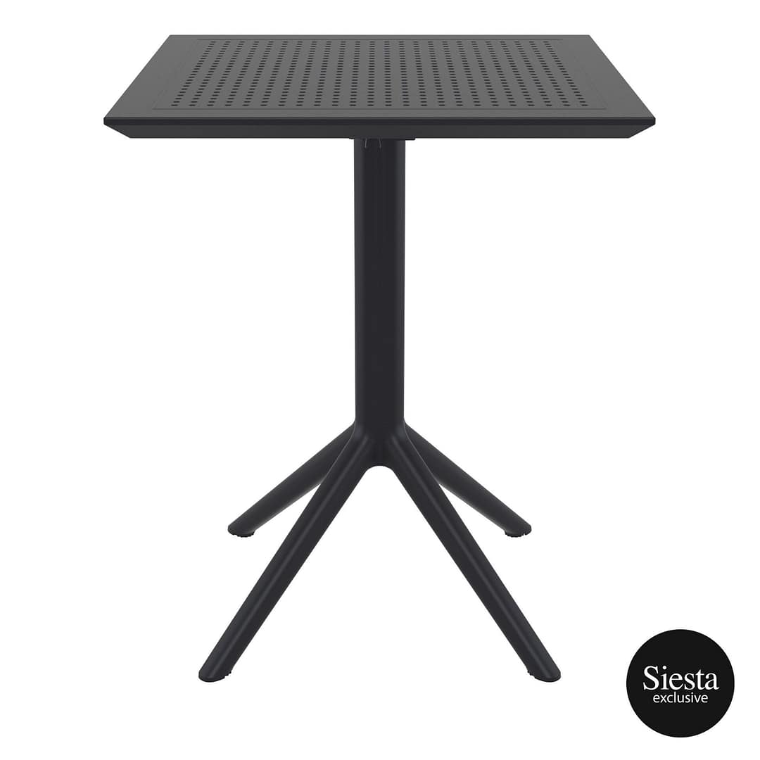Furnlink Siesta Sky Folding Table 60 Square - Black
