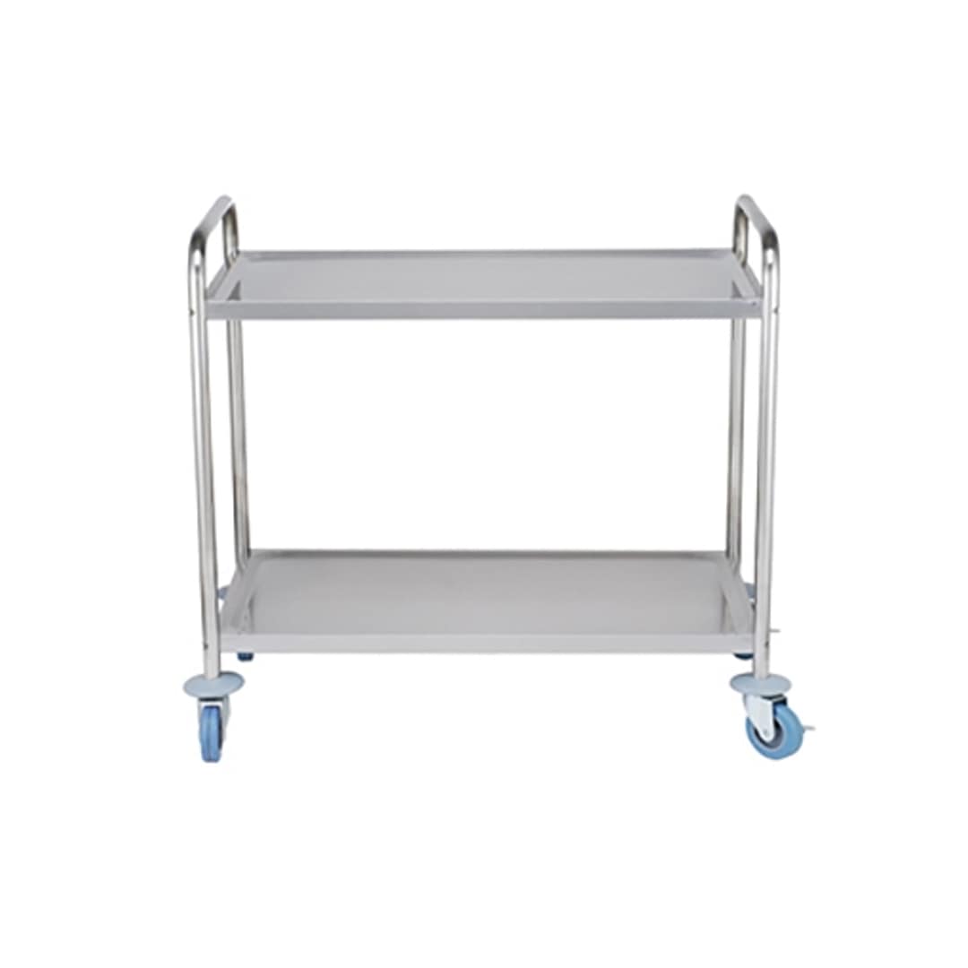 FED YC-102 Stainless Steel Trolley - Dual Shelves