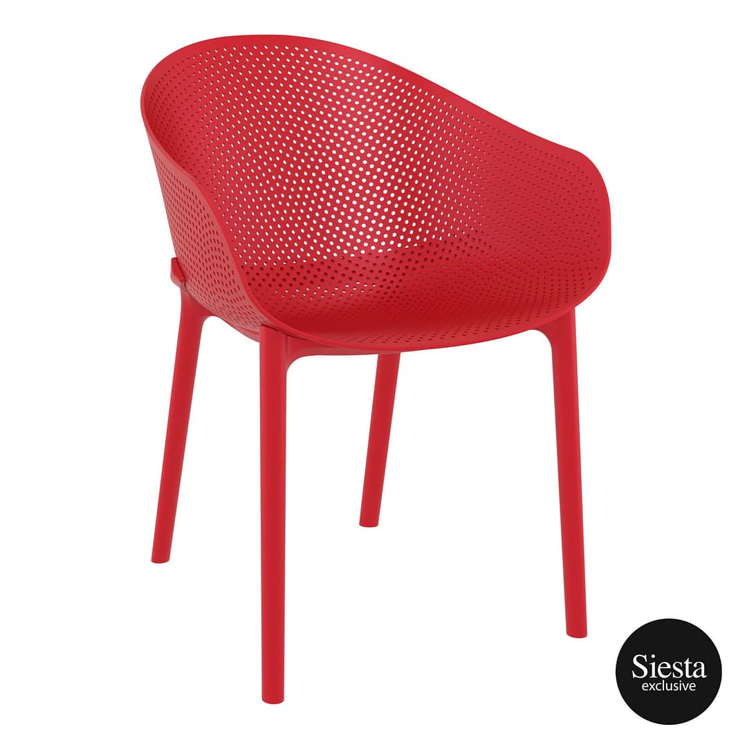 Siesta Sky Chair - Red - Bold Outdoor Dining