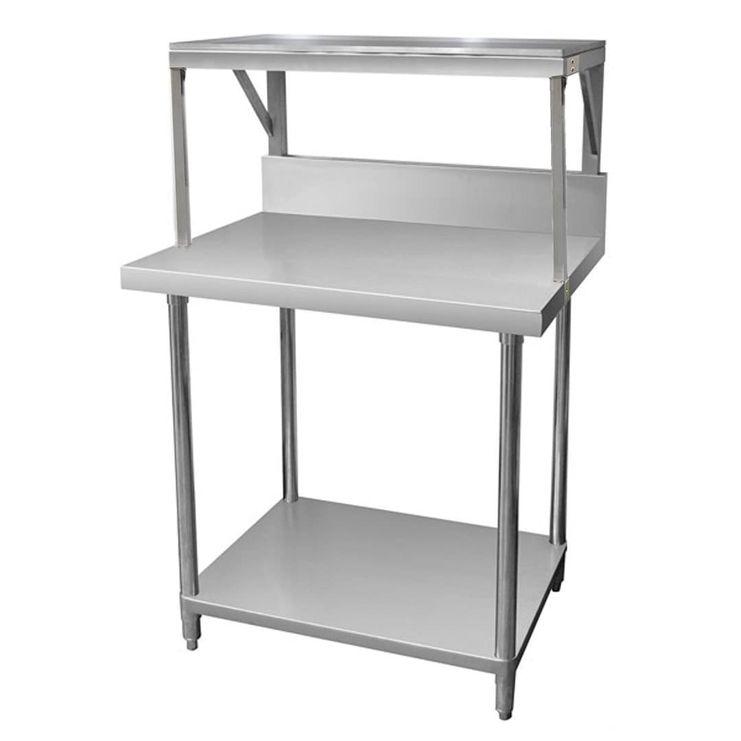 Gasmax SMB-7-0900 stainless steel salamander bench 900x700x900mm with shelf braces, commercial kitchen – Australia