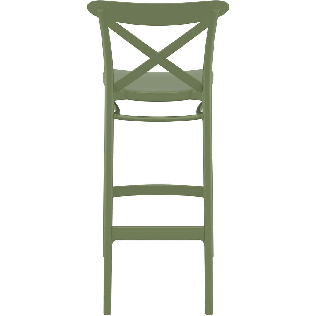 Commercial Grade Olive Green Victor Barstool 65 - Heavy Duty Bar Stool by Siesta, Turkey - Image 3